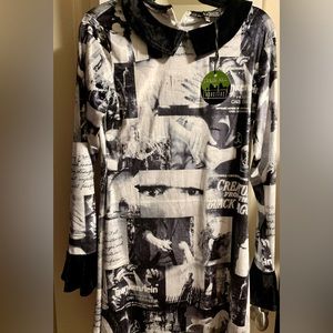 NWT Dolls Kill Universal Monsters new velvet dress so XL